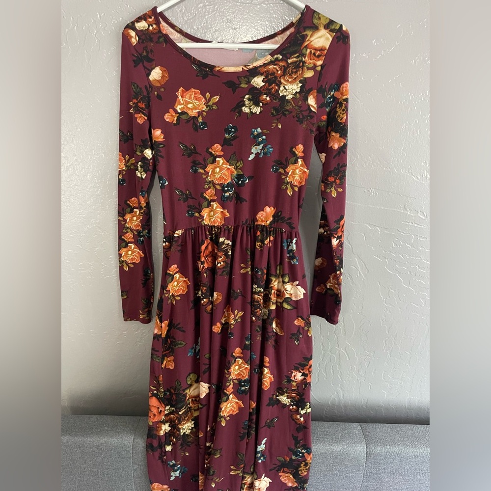Floral Long Sleeve Dress